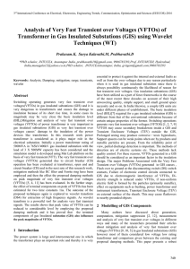 Analysis of Very Fast Transient over Voltages (VFTOs) of