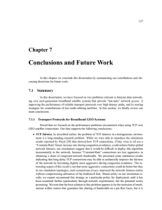 Conclusions and Future Work