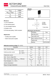 SCT2H12NZ : SiC Power MOSFET