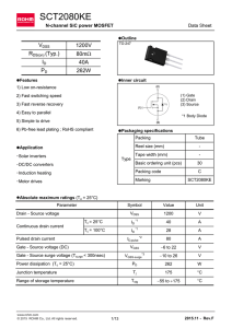 SCT2080KE : SiC Power Devices