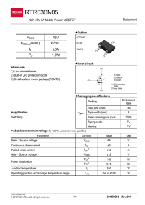 RTR030N05TL : Transistors