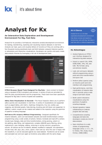 Analyst for Kx