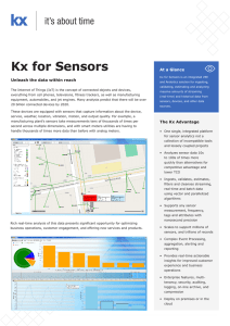 Kx for Sensors