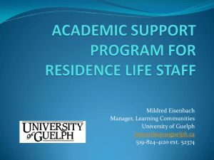 Academic Support Programs for RLS