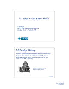 DC Power Circuit Breaker Basics