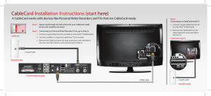 CableCard Installation Instructions (start here)