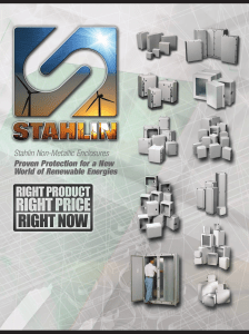 Stahlin Non-Metallic Enclosures Proven Protection for a New World