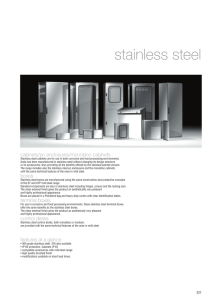 Stainless Steel Areta Cabinets