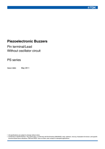 Piezoelectronic Buzzers