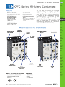 CWC Miniature Contactors