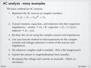 AC analysis - many examples