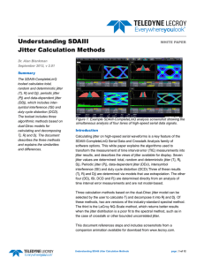 Understanding SDAIII Jitter Calculation Methods