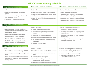 GiDC Cluster Training Schedule