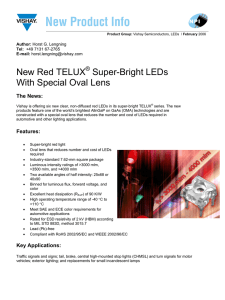 New Red TELUX Super-Bright LEDs With Special Oval Lens