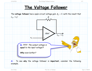 The Voltage Follower