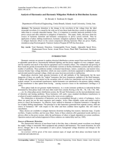 Analysis of Harmonics and Harmonic Mitigation Methods in