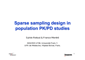 Sparse sampling design in population PK/PD studies