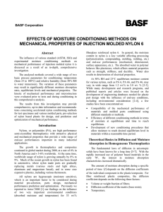 EFFECTS OF MOISTURE CONDITIONING METHODS ON