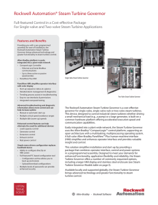 Rockwell Automation® Steam Turbine Governor