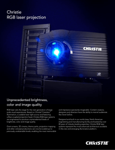 Christie RGB laser brochure