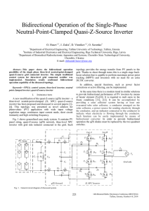 Bidirectional Operation of the Single-Phase Neutral-Point