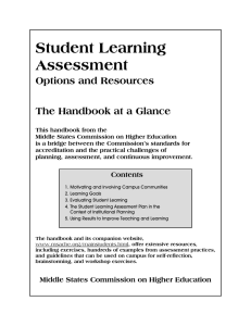 Student Learning Assessment: Options and Resources