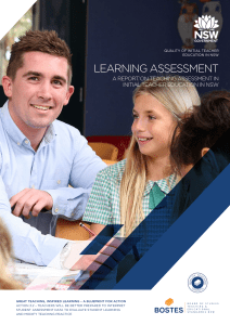 Learning assessment report