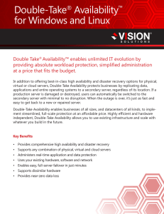 Double-Take® Availability