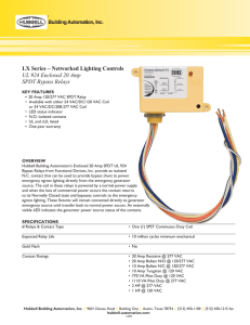 UL 924 Enclosed 20 Amp SPDT Bypass Relays - Product
