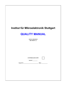ISO 9001 Quality Manual for Manufacturers