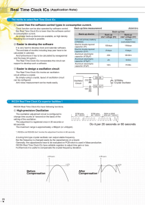 Real Time Clock ICs (Application Note)