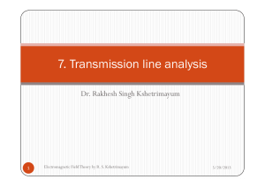 7. Transmission line analysis