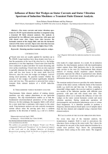 Influence of Rotor Slot Wedges on Stator Currents and Stator