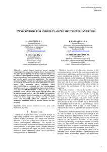 pwm control for hybrid clamped multilevel inverters