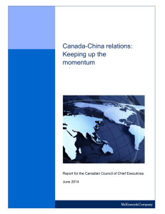 Canada-China relations: Keeping up the momentum