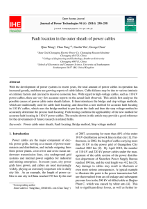 Fault location in the outer sheath of power cables