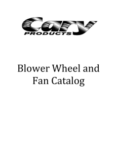 Blower Wheel and Fan Catalog