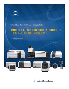 molecular spectroscopy products from agilent technologies