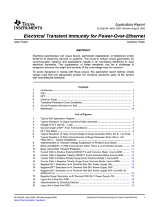 Electrical Transient Immunity for Power-over