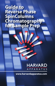 Guide to Reverse Phase SpinColumns Chromatography