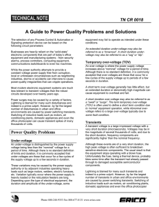 A Guide to Power Quality Problems and Solutions