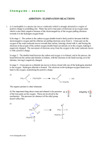 Chemguide – answers ADDITION / ELIMINATION REACTIONS