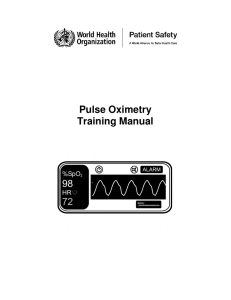Pulse Oximetry Training Manual