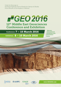 12th Middle East Geosciences Conference and Exhibition