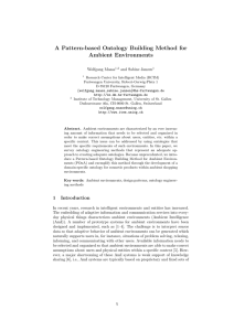 A Pattern-based Ontology Building Method for Ambient Environments