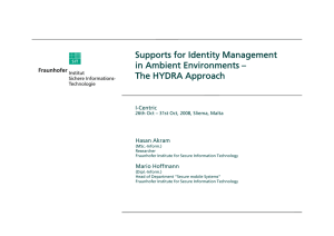 Supports for Identity Management in Ambient Environments