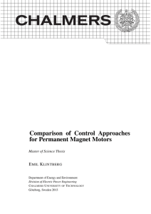 Comparison of Control Approaches for Permanent Magnet Motors