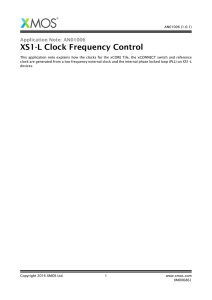 XS1-L Clock Frequency Control