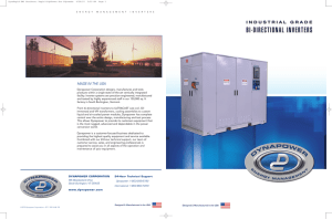 Dynapower Cast Coil Brochure - Dynapower Energy Storage Systems