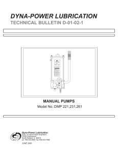 DMP Technical Bulletin